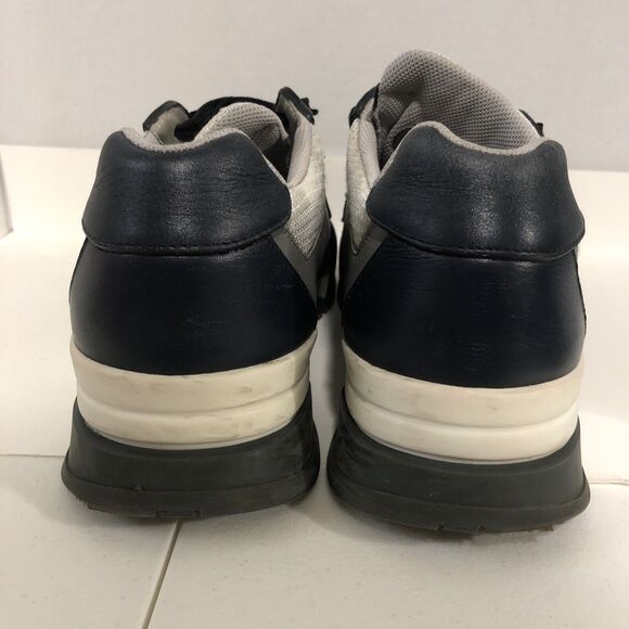 LUXURY PRADA MECHANO SNEAKERS SHOES 4E2748 GREY LEATHER US 8.5 Authentic! COA - Picture 3 of 10